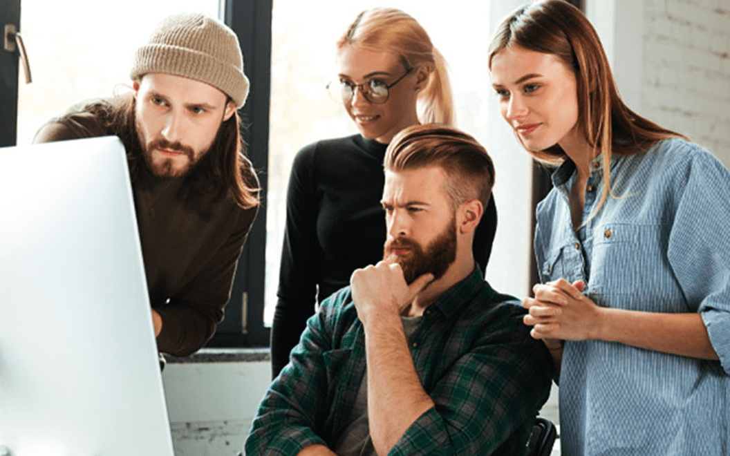 Students search for someone to take their online course